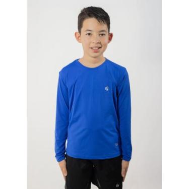 Imagem de Camisa/Camiseta Térmica Manga Longa Infantil Uv50 - Ginga Sport