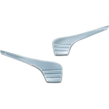 Imagem de Kuryakyn Acessório de realce de motocicleta 6903: realces de carenagem de linha tripla para motocicletas Harley-Davidson Touring & Trike 2014-19, cromado, 1 par