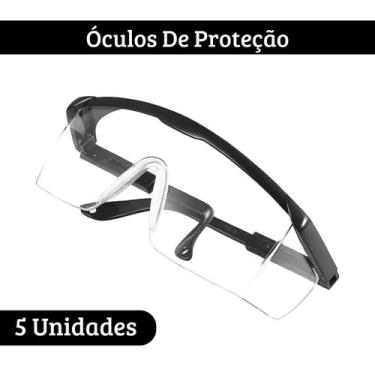Imagem de 5 Oculos Proteção Lente Incolor Segurança Epi Proteção Uv - Western