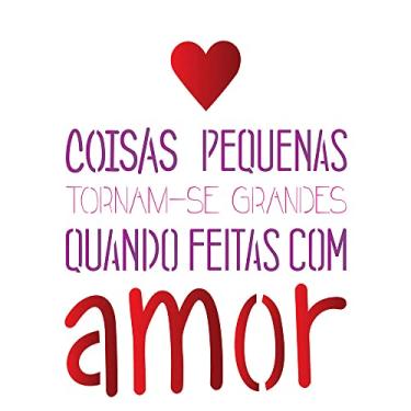 Imagem de Stencil de Acetato para Pintura OPA 15 x 20 cm - 1754 Com Amor