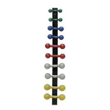 Imagem de Suporte De Parede Para 5 Pares De Halteres De Peso Preto