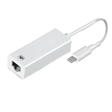 Imagem de [Certificação Apple MFi] Adaptador Lightning para Ethernet, cabo adaptador de rede LAN Ethernet RJ45 com conector de 8 pinos compatível com iPhone 13/12/11/XS/XR/X/8/7/iPad/iPod, Plug and Play,