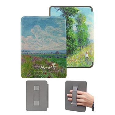 Imagem de Capa protetora de 15 cm para Kindle 11ª geração lançada em 2022 - Capa durável com alça automática despertar/hibernar e de mão (não serve para Kindle Paperwhite 11ª)