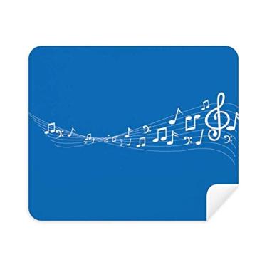 Imagem de DIYthinker Limpador de tela Terweavg 5-Le Staff azul pano de limpeza 2 peças tecido de camurça