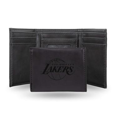 Imagem de Carteira NBA Rico Industries gravada a laser com três dobras, Los Angeles Lakers