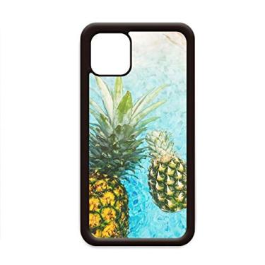 Imagem de Capa com imagem de abacaxi vermelho frutas azul água para iPhone 11 Pro Max para Apple Mobile Case Shell