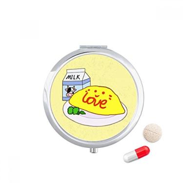 Imagem de Nutritious Breakfast Ilustration Pattern Pill Case Pocket Medicine Storage Box Recipiente Dispenser