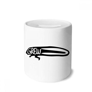 Imagem de DIYthinker Caixa de moeda de cerâmica preta com contorno de animal de inseto natural para presente de cofrinho