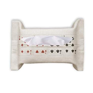 Imagem de Saco de papel para toalha facial com estampa de clube de 7 corações, espada de diamante, saco de guardanapo