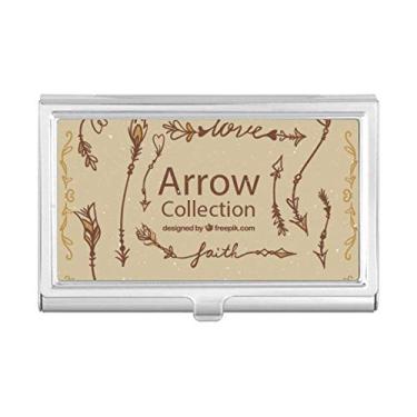 Imagem de Bohe mia Wind Fashion Arrow Porta-cartões de visita Carteira de bolso