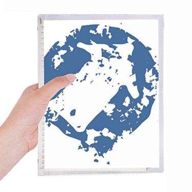 Imagem de Caderno com desenho simples de flecha, estampa redonda, folha solta, diário recarregável, papelaria