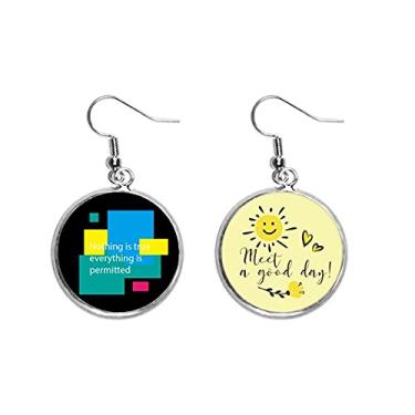 Imagem de Brincos Nothing Is True Everything Is Pertted Ear Drop Sun Flower Jewelry Fashion