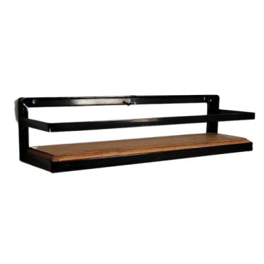 Imagem de Nicho Prateleira Multiuso Rústica Madeira E Ferro