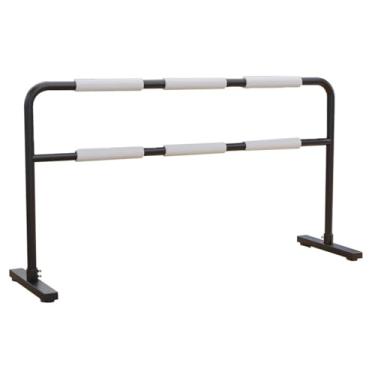Imagem de Ballet Barre Estúdio de dança em casa, academia, barra de balé, haste de fitness com extensão de aço móvel, 3 opções de cores (Color : Black, Size : 2M/6.6FT)
