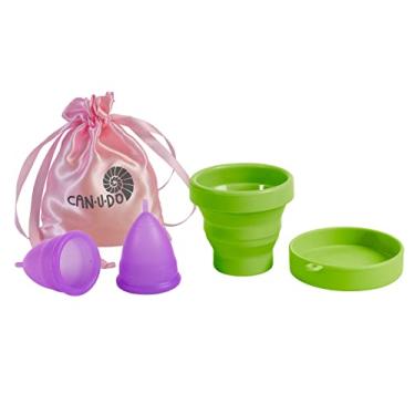 Imagem de Kit Meu Coletor Menstrual Can.u.do Roxo (Médio)