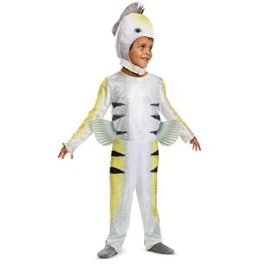 Imagem de Fantasia infantil de linguado, fantasia oficial da Disney A Pequena Sereia, tamanho pequeno (2T)