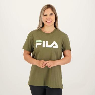Imagem de Camiseta Fila Letter Premium Ii Feminina Verde