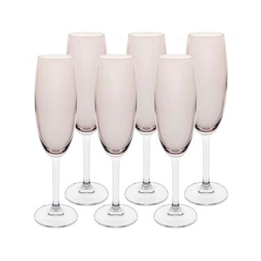 Imagem de Conjunto de Taças para Champanhe Bohemia Gastro 220ml Fumê - 6 Peças