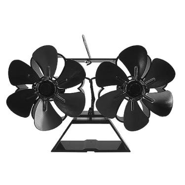 Imagem de DY806 Novos 12 motores de ventilador volume de ar para lareira de madeira chaminé ventiladores movidos a calor ventilador de chaminé ventilador de fogão movido a calor para fogão a lenha ventiladores de forno