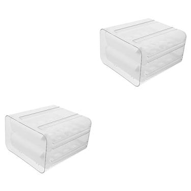 Imagem de OSALADI 2 Pçs Caixa De Armazenamento De Ovos Geladeira Caso De Geladeira Recipiente De Alimentos Geladeira Titular De Ovos Cozinha Titular De Geladeira Titular De Bandejas De