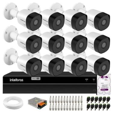 Imagem de Kit 12 Câmeras Intelbras VHD 3130 Bullet G6 HD 720p Lente 3.6mm, Visão Noturna 30m, IP67 + DVR Intelbras MHDX 1216 Full HD 16 Canais Multi HD + HD 1TB