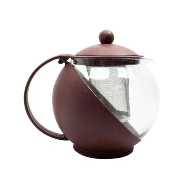 Imagem de Cafeteira Chaleira Infusão Multifuncional Vidro Café Chá Inox 1.250 ml