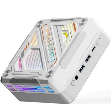 Imagem de CIADAZ Mini PC Windows 11PRO 32G DRR5 RAM 1T SSD Mini computador desktop Processador AMD Ryzen 7840HS 8 núcleos 16 threads WIFI6 BT5.2 USB4 Suporte tela tripla 4K para escritório, conferência, filme,