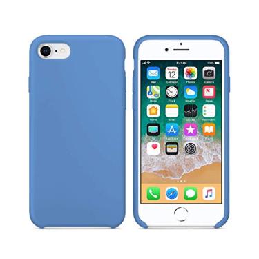 Imagem de Capa Case Capinha Silicone Interior Aveludado para iPhone 7/8 / SE2 - Azul Petróleo 32