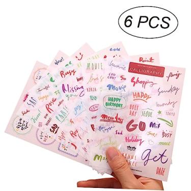 Imagem de EXCEART 6 Folhas adesivos para calendários adesivos de calendário aplique Adesivos para planner e agenda Adesivos DIY para álbuns DIY diário adesivos conta Adesivos de vedação