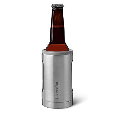 Imagem de BrüMate Garrafa térmica Hopsulator Bott'l para garrafas de vidro padrão de 355 ml | Suporte de bebida de aço inoxidável isolado para garrafa de vidro para cerveja e refrigerante (inoxidável)