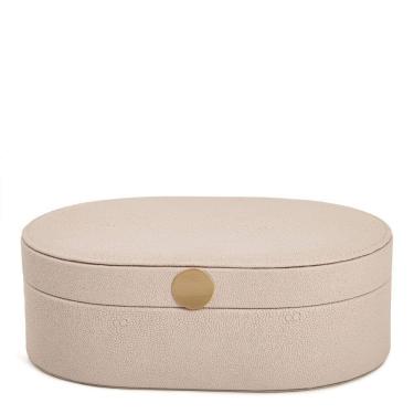 Imagem de Caixa Decorativa em MDF com Revestimento em PU Bege 23,5cm 18237 Mart