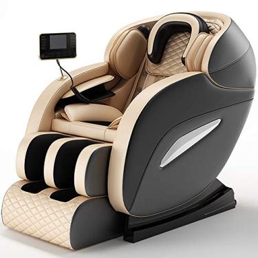 Imagem de Cadeira de massagem com gravidade zero com alongamento de ioga tailandês, tecnologia SL-Track 3D, Shiatsu de corpo inteiro, batida, aquecimento, rolo de pé. Reclinável habilitado para Bluetooth para o