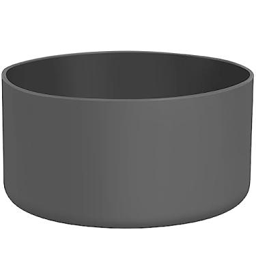 Imagem de DBIW Bota para garrafa de água Hydro Flask de 940 a 1,18 ml/copo Stanley, botas inferiores para garrafas de água esportivas Hydroflask, capa inferior de silicone (pedra, serve para garrafas Hydroflask