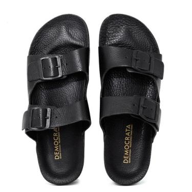 Imagem de Sandália Masculina Democrata Casual Easy Weekend Couro Conforto 514101