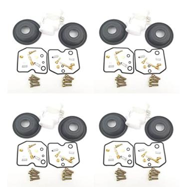 Imagem de 2 conjuntos de kit de reparo de reconstrução de carburador para 500 EN500 EN 500 EN500 EN 500 peças de substituição de parafusos de válvula de agulha de diafragma (4 conjuntos)