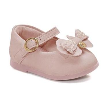 Imagem de Sapatilha Infantil Klin Princesa Baby Rosa com Laço 125.150-Feminino