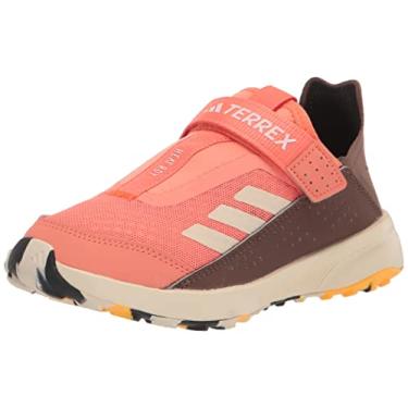 Imagem de adidas Tênis de caminhada infantil unissex Terrex Voyager 21, Coral Fusion/Wonder White/Impact Orange, 2.5 Little Kid