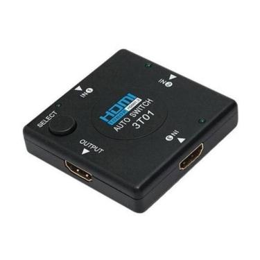 Imagem de Switch Hdmi Divisor Hub Com 3 Portas Hdmi Full Hd 1080p