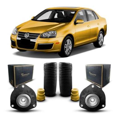 Imagem de Par Kit Coxim Batedor Suporte + Batente Coifa Amortecedor Dianteiro Vo