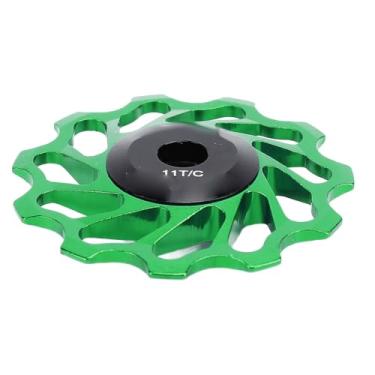 Imagem de Polia do Desviador Traseiro de Bicicletas 11T Guia de Rolamento Cerâmico Rolo Roda de Liga de Alumínio Mountain Road Cycling