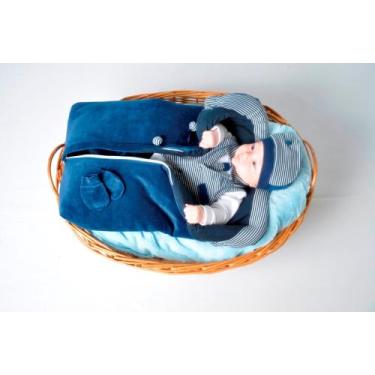 Imagem de Saida Maternidade De Saco Plush Menino - PEQUENO ANJO, Azul32, P