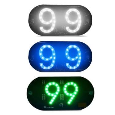 Imagem de Placa Letreiro Aplicativo 99 US Com Botão Liga e Desliga - kapbom/Alto