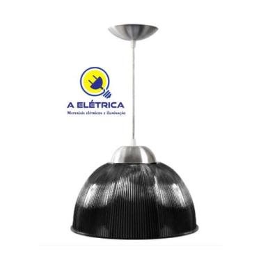 Imagem de pendente luminaria prismatica fume - skylux