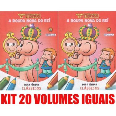 Imagem de A Roupa Nova Do Rei Livro Para Pintar Kit 20 Vols. Lembranci - Girasso