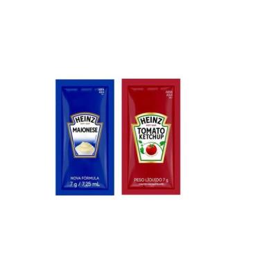 Imagem de Combo Catchup e Maionese Restaurante Sachês C/144 Cada Caixa - Heinz