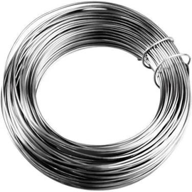 Imagem de Arame Galvanizado Fino Nº24 Bwg 24 Fio 0,5 Mm Liso 1kg