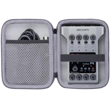 Imagem de co2CREA Capa protetora rígida para gravador de podcast Zoom PodTrak P4