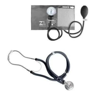 Imagem de Kit Acadêmico Com Esfigmomanômetro + Estetoscopio Duplo Rappaport Prem