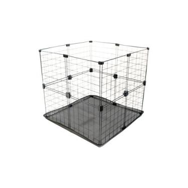 Imagem de Cercado Aramado Porquinho da Índia Coelho 60x60x60 Cm com Bandeja Higi