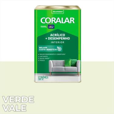 Imagem de Tinta Látex Coralar Anti Mofo Parede 18 Litros, Verde Vale